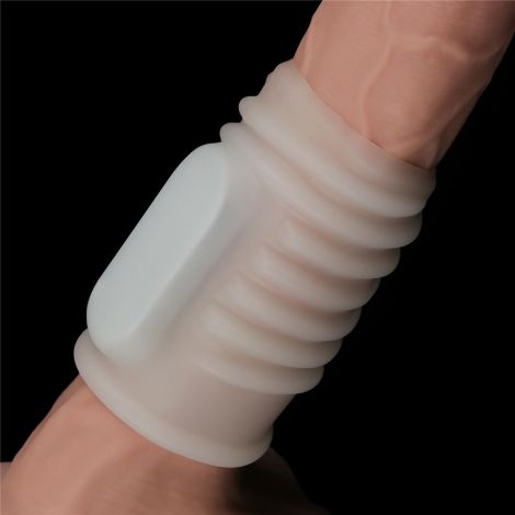 Vibrating Spiral Knights Ring (White) - 5