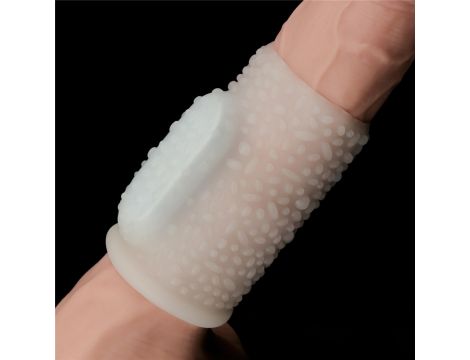 Vibrating Drip Knights Ring (White) - 6