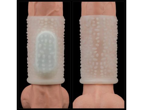 Vibrating Drip Knights Ring (White) - 8