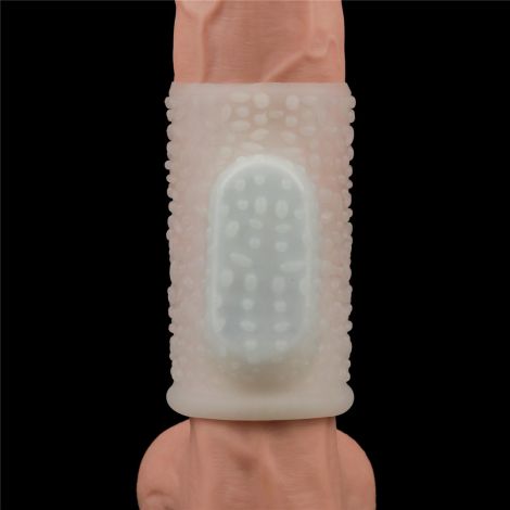 Vibrating Drip Knights Ring (White) - 4