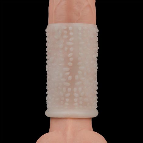 Vibrating Drip Knights Ring (White) - 5