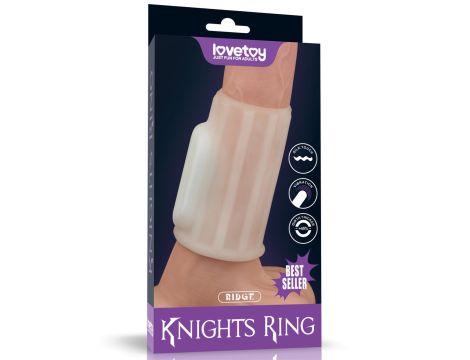 Vibrating Ridge Knights Ring (White)