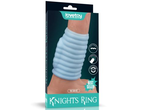 Vibrating Wave Knights Ring (Blue)