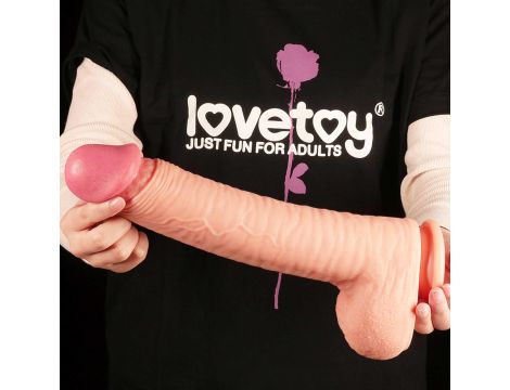 12"" Dual Layered Platinum Silicone Cock - 9