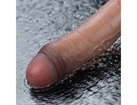 10.5" REAL SOFTEE Rechargeable Silicone Vibrating Dildo - 9