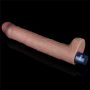 10.5" REAL SOFTEE Rechargeable Silicone Vibrating Dildo - 12