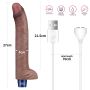 11" REAL SOFTEE Rechargeable Silicone Vibrating Dildo - 3