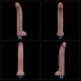 11" REAL SOFTEE Rechargeable Silicone Vibrating Dildo - 17