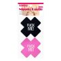 FUCK ME Cross Pattern Nipple Pasties (2 Pack) - 2