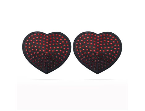 Reusable Red Diamond Heart Nipple Pasties