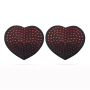 Reusable Red Diamond Heart Nipple Pasties - 2