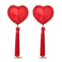 Reusable Red Heart Tassels Nipple Pasties - 2