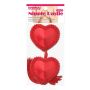 Reusable Red Heart Tassels Nipple Pasties - 3