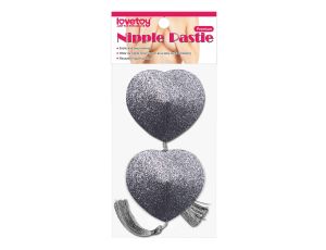 Reusable Glitter Heart Tassel Nipple Pasties - image 2