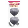 Reusable Glitter Heart Tassel Nipple Pasties - 3