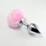 Pompon Metal Plug Small Pink - 2