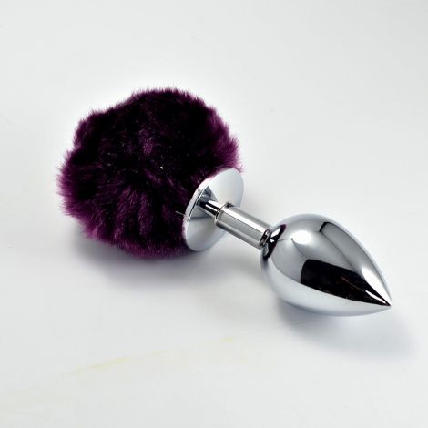 Pompon Metal Plug Small Purple