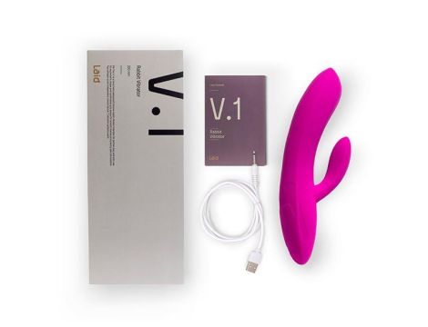 Laid - V.1 Silicone Rabbit Vibrator Pink - 6