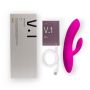 Laid - V.1 Silicone Rabbit Vibrator Pink - 7