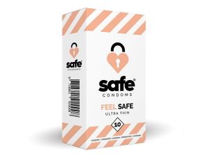 SAFE - Condoms Feel Safe Ultra Thin (10 pcs)