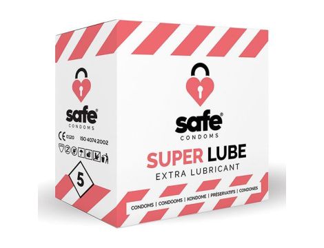 SAFE - Condoms Super Lube Extra Lubricant (5 pcs)