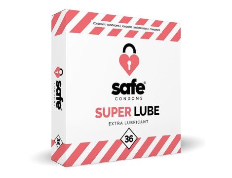 SAFE - Condoms Super Lube Extra Lubricant (36 pcs)