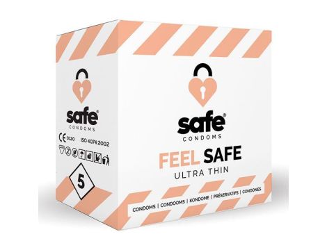 SAFE - Condoms Feel Safe Ultra Thin (5 pcs)