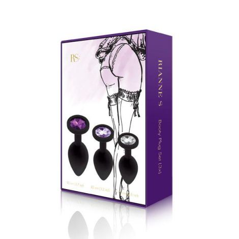 RS - Soiree - Booty Plug Original Set 3x Black - 2