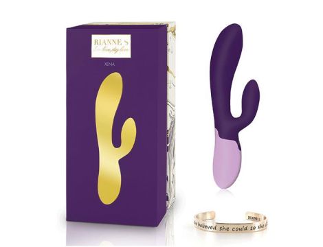 RS - Essentials - Xena Rabbit Vibrator Deep Purple & Lilac - 6