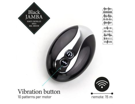 FeelzToys - Black Jamba Anal Vibrator - 7