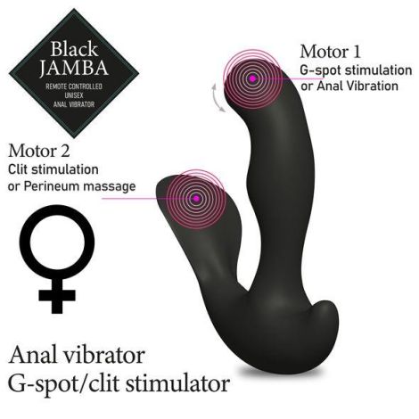 FeelzToys - Black Jamba Anal Vibrator - 4