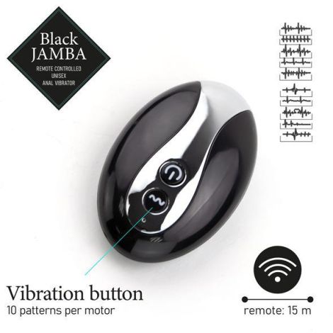 FeelzToys - Black Jamba Anal Vibrator - 7