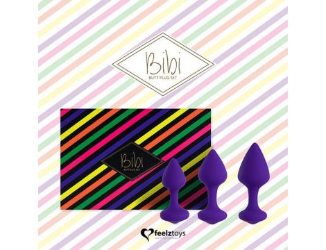 FeelzToys - Bibi Butt Plug Set 3 pcs Purple - 4