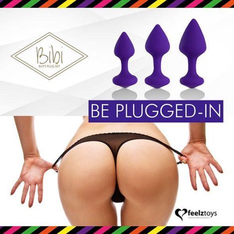 FeelzToys - Bibi Butt Plug Set 3 pcs Purple - 6