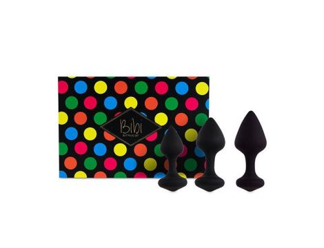 FeelzToys - Bibi Butt Plug Set 3 pcs Black