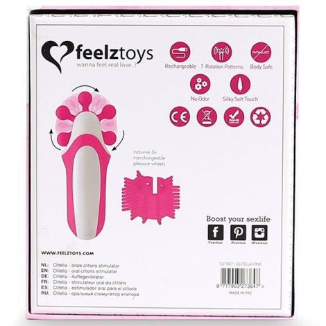 FeelzToys - Clitella Oral Clitoral Stimulator Pink - 8