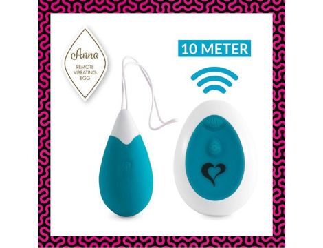 FeelzToys - Anna Vibrating Egg Remote Deep Green