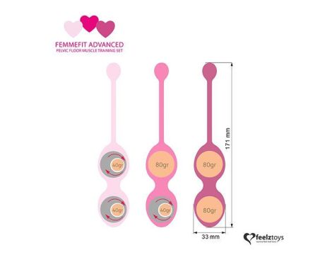 FeelzToys - FemmeFit Advanced Pelvic Muscle Training Set 3 pcs - 5