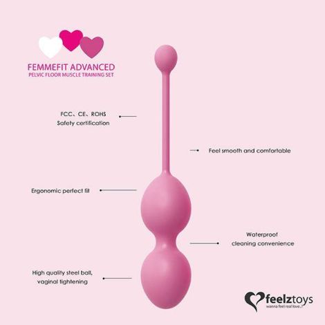 FeelzToys - FemmeFit Advanced Pelvic Muscle Training Set 3 pcs - 3