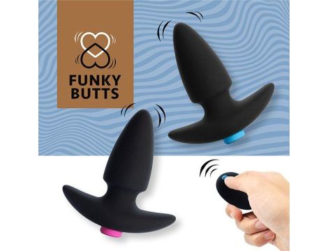 FeelzToys - FunkyButts Remote Controlled Butt Plug Set for Couples