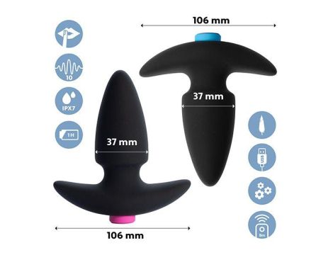 FeelzToys - FunkyButts Remote Controlled Butt Plug Set for Couples - 2