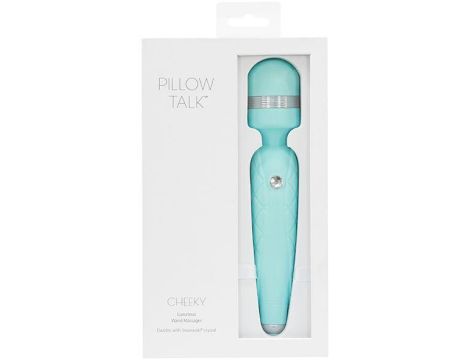 Pillow Talk - Cheeky Wand Massager Teal - 7