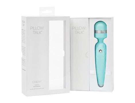 Pillow Talk - Cheeky Wand Massager Teal - 9