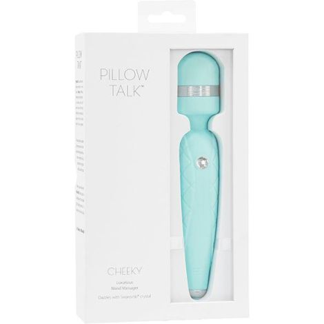 Pillow Talk - Cheeky Wand Massager Teal - 6