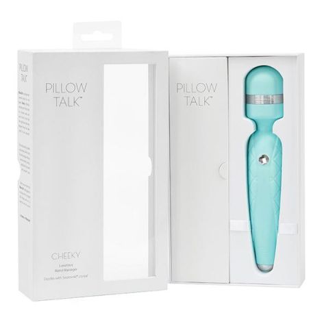 Pillow Talk - Cheeky Wand Massager Teal - 9