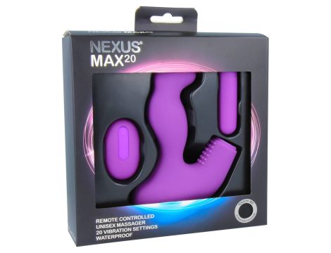 Nexus - Max 20 Remote Control Unisex Massager Purple - 4