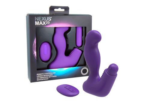 Nexus - Max 20 Remote Control Unisex Massager Purple - 5