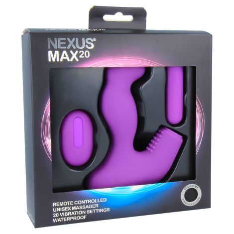 Nexus - Max 20 Remote Control Unisex Massager Purple - 4