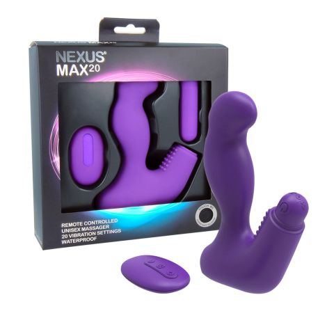 Nexus - Max 20 Remote Control Unisex Massager Purple - 5