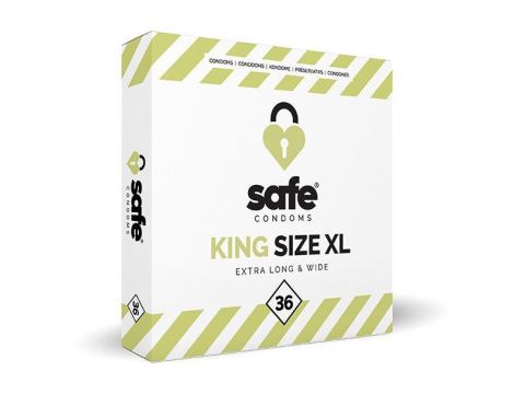 SAFE - Condoms King Size XL Extra Long & Wide (36 pcs)